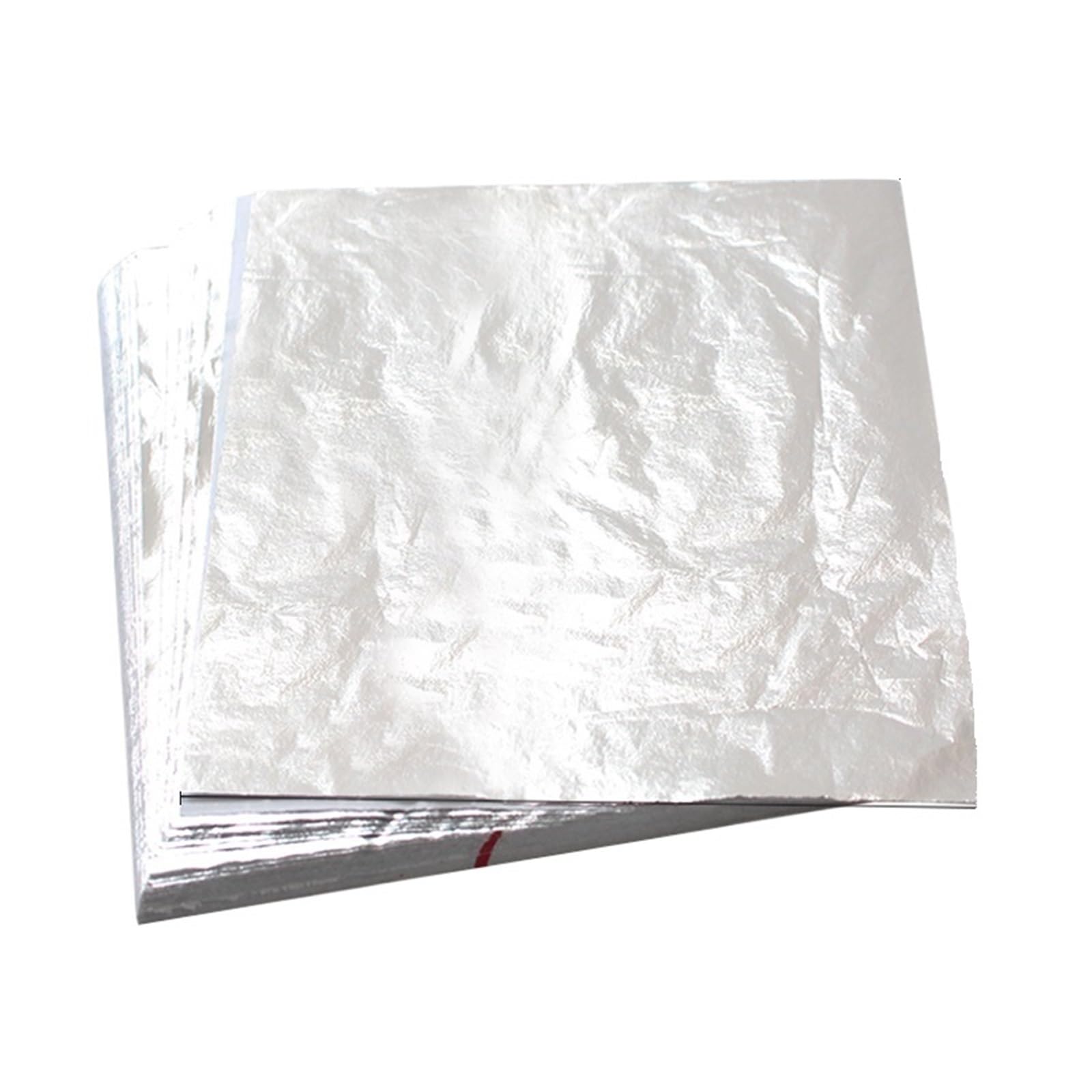 Arkusze złota płatkowego, Arkusze folii wielokolorowe, wiele rozmiarów, opakowanie 1000 szt(14cm Silver Leaf)