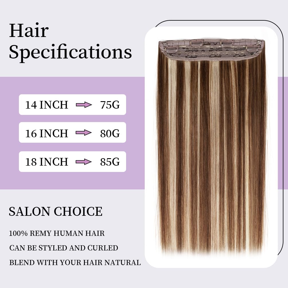 Amazon.com : Invisible Wire Hair Extensions Real Human Hair 