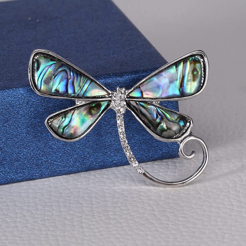 Broche libellule pour cardigan chic idéal en soirée d'automne - 7