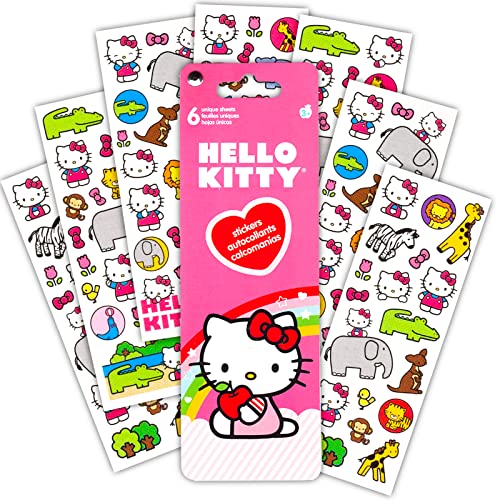 Hello Kitty School Backpack - 16' with Front Pocket, Stickers, Water Bottle & More for Girls4
