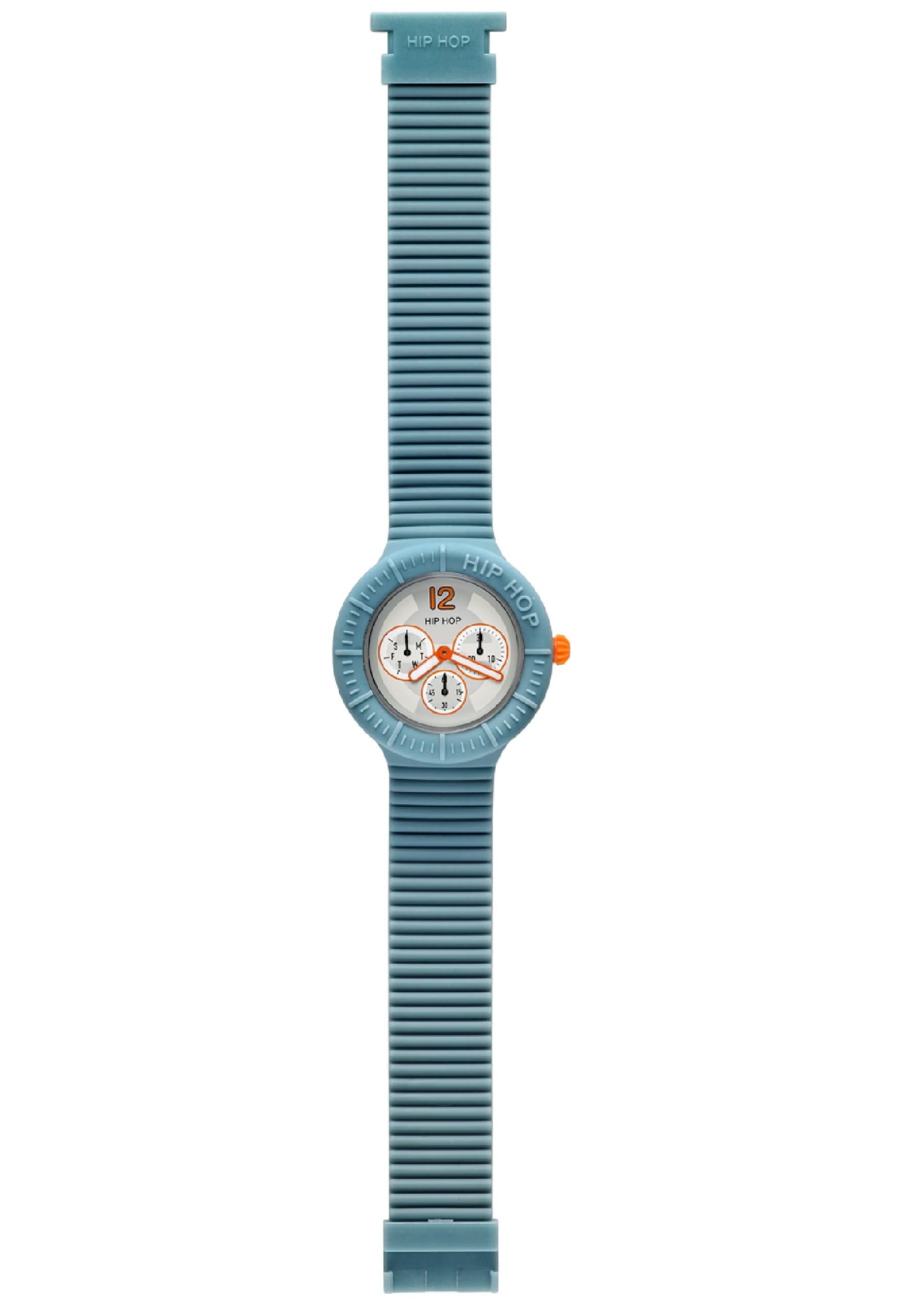 Hip Hop HWU0176 - Reloj analógico de Cuarzo Unisex con Correa de Silicona, Color Azul