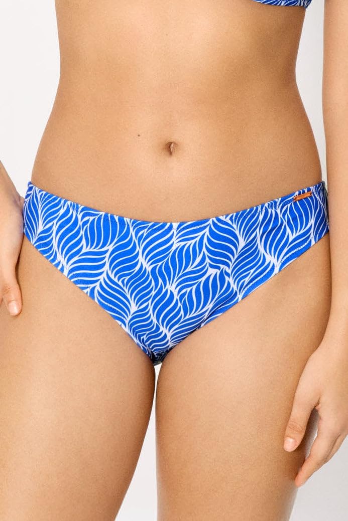 YSABEL MORA. Conjunto de Bikini Bandeau Estampado. Top con Aro y Relleno Extraíble. Tirantes Desmontables y Braga Mini Cómoda y Favorecedora .Colección Shell.