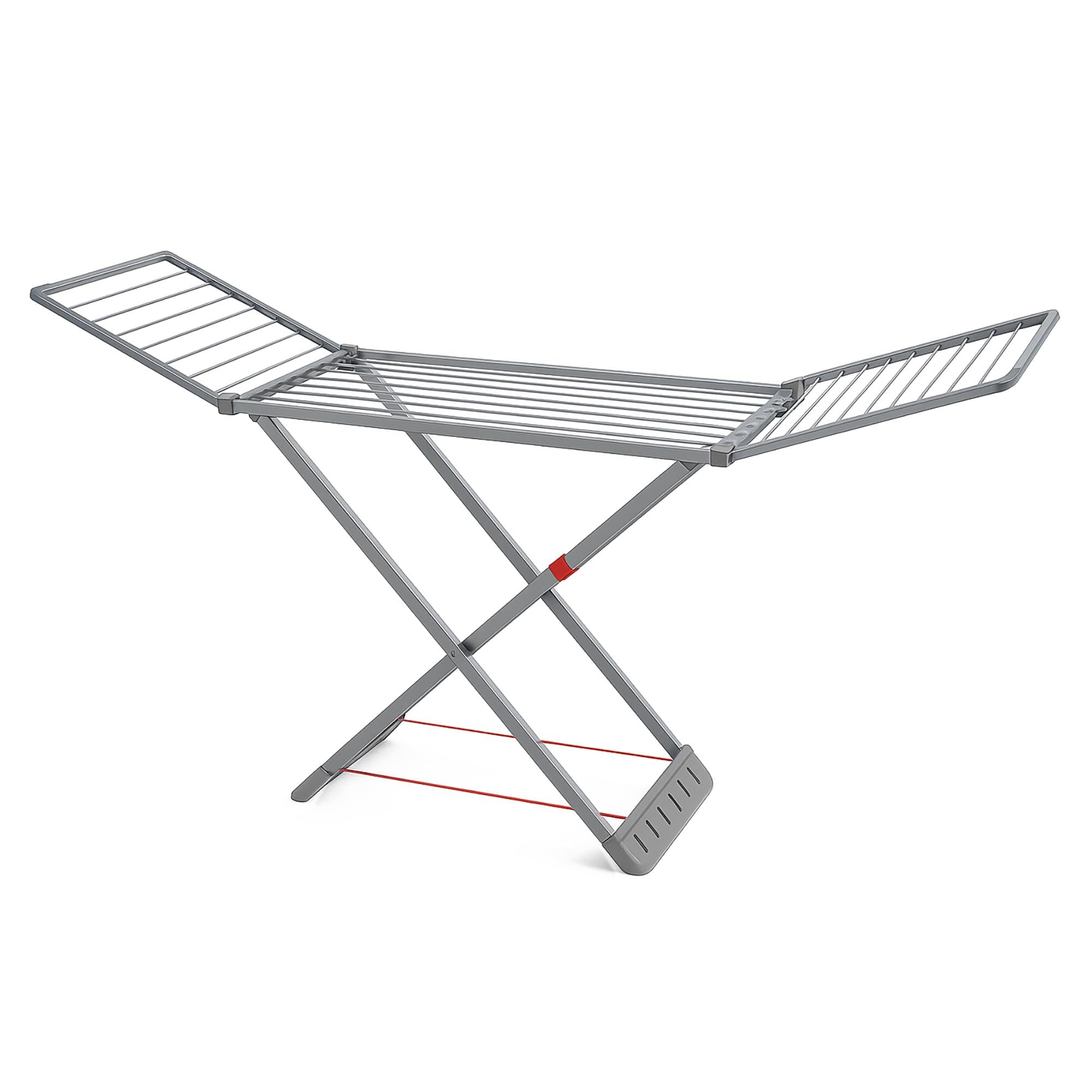 TIENDA EURASIA – Tendedero Plegable | Material Resina | Color Gris Claro | Superficie de Tendido 20 Metros | con Bloqueo de Seguridad | Medidas 55x180x108 cm