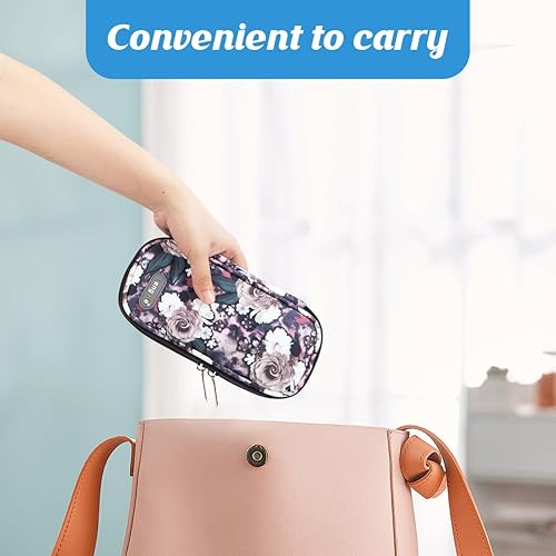 Miniatura 6 de YOUSHARES Estuche de viaje enfriador de insulina, organizador de medicamentos diabéticos con 2 paquetes de hielo para bolígrafos de insulina y otros