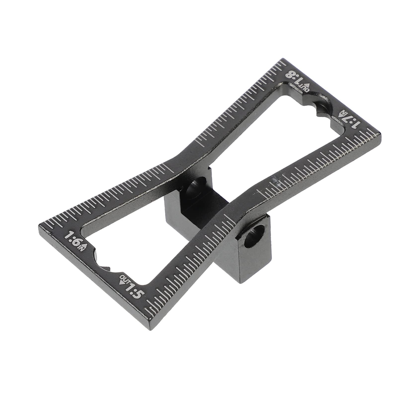 1pc Carpenter Marking Gauge Scratching Tool Chainsaw Measuring Wheel Dovetail Guide Kit Precision Dovetail Marker Wood Cut Accessories Mini Alloy Black