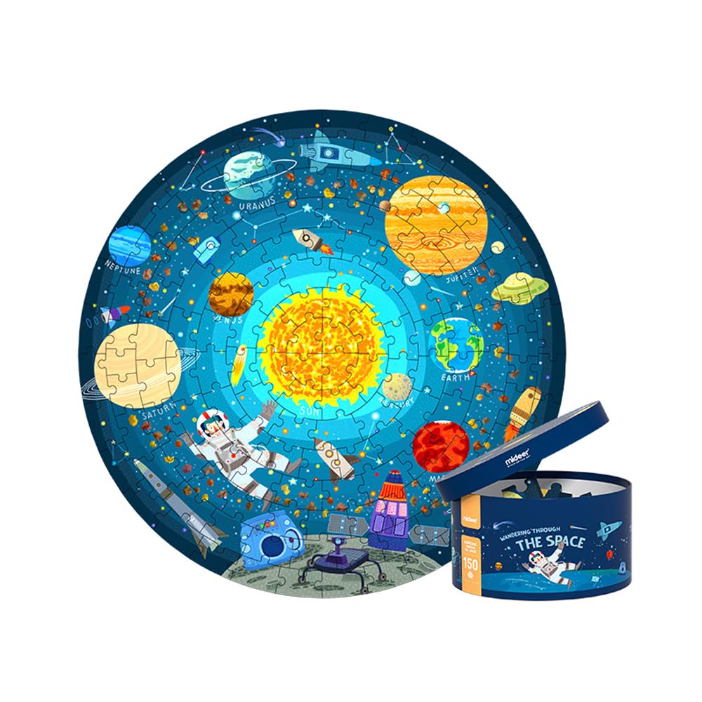 Round Puzzle 150Pcs - Classical Puzzle for Kids - Nature Puzzle for Children Age 5-8 Year Olds - Preschool Montessori Toys - Dive into the Sea (Galaxy Puzzle)