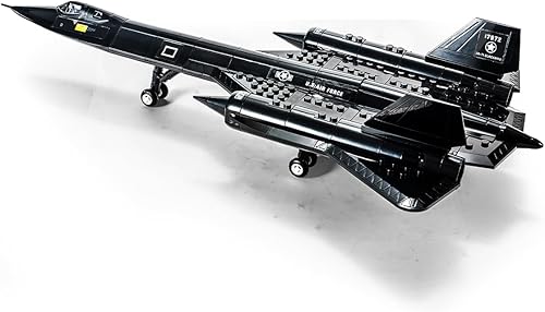 Serie Militar SR-71 Blackbird Air Force Bloque de construcción, avión de reconocimiento, juguete de avión de reconocimiento, regalos para adultos y