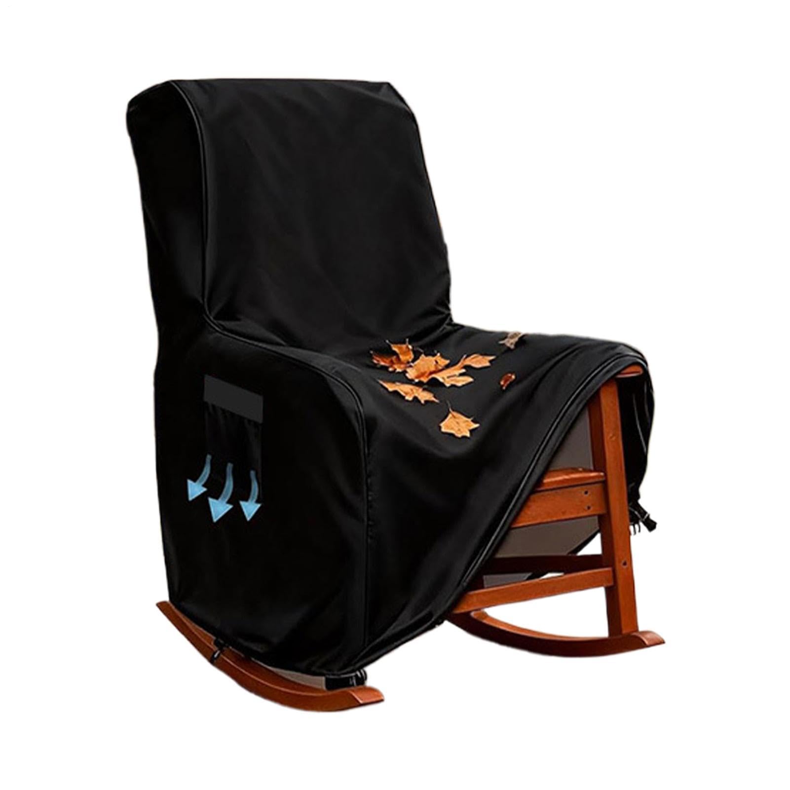 Rocking Chair Cover - Outdoor Recliner Protector, Heavy Duty Furniture Shield, Weather Resistant Patio Furniture Protection Cover, Durable Waterproof Chair Çover For Garden Porch Balcony Backyard Camp