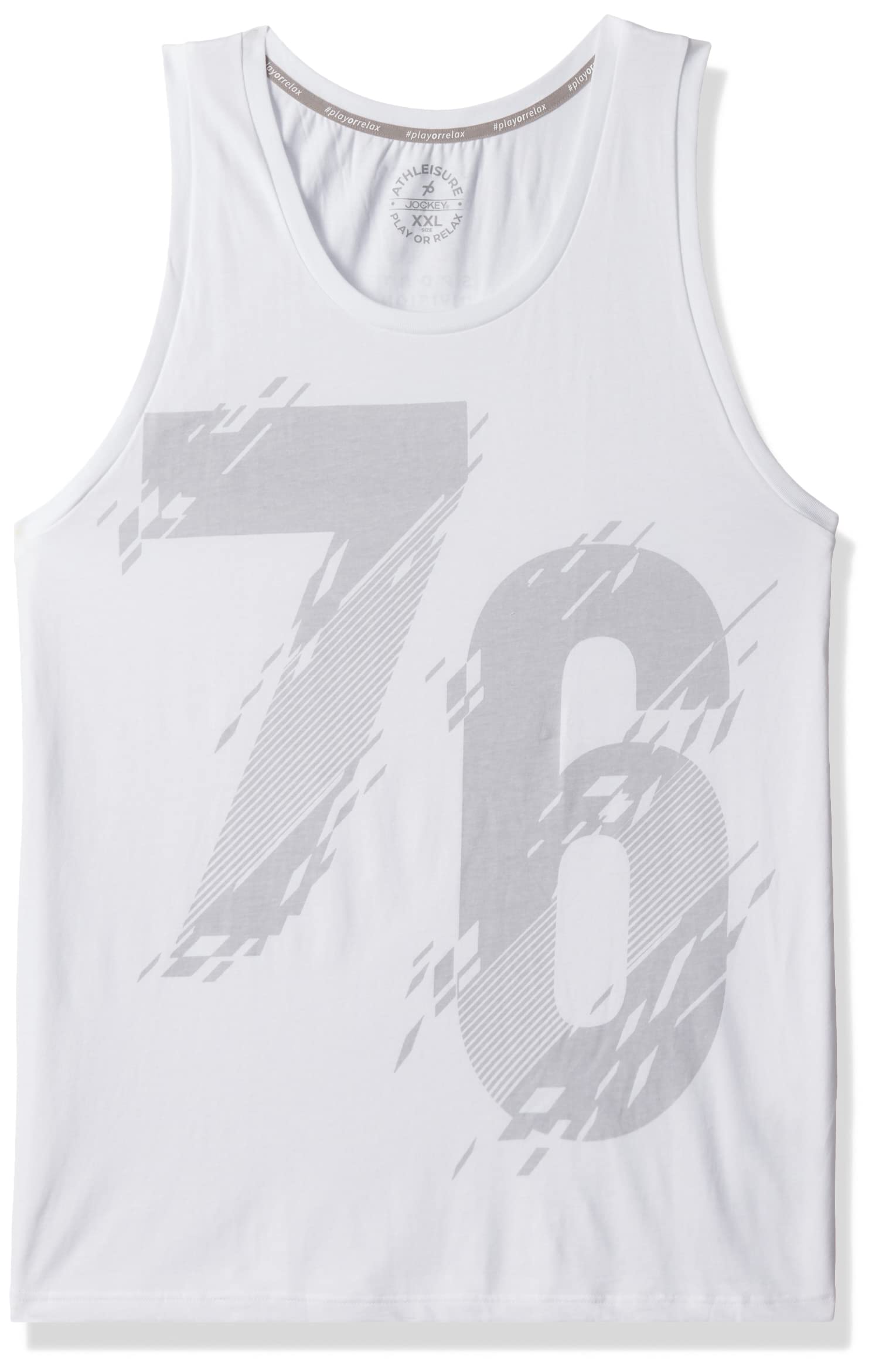 jockey Regular Fit Round Neck Sleeveless Tank Top for Men 9928_White_XXL-picture-13