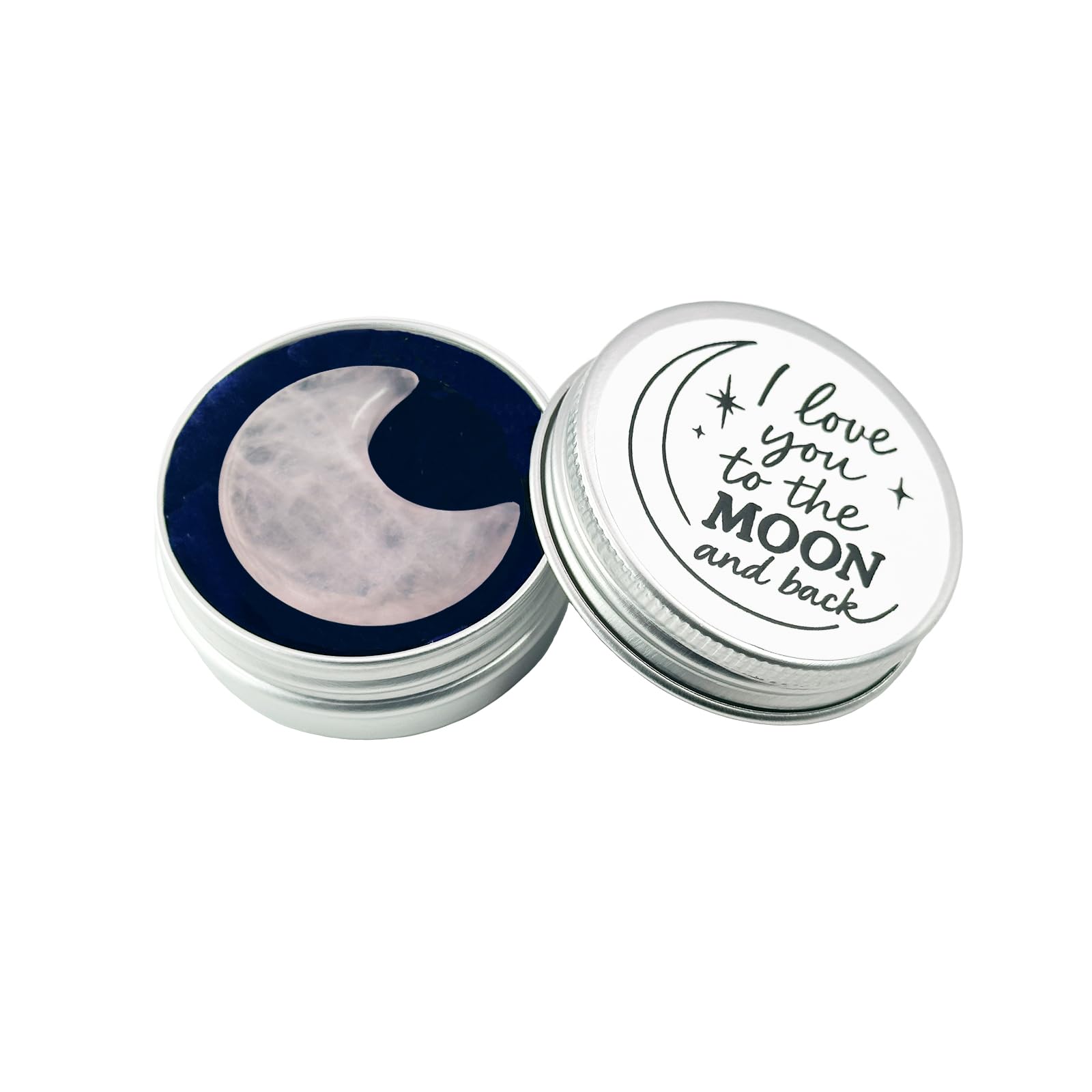 Ben & Bel “I Love You to the Moon and Back” Crystal Moon Keepsake in Elegant Keepsake Tin – Meaningful Gift for Birthdays, Graduations & Anniversaries for Someone You Love