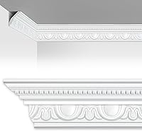 Marsui Elegant Ceiling Crown Molding Trim - 4 Pcs 4-1/2" Face x 94.5" Total PU Foam, Easy Glue Install for Luxe Home Decor