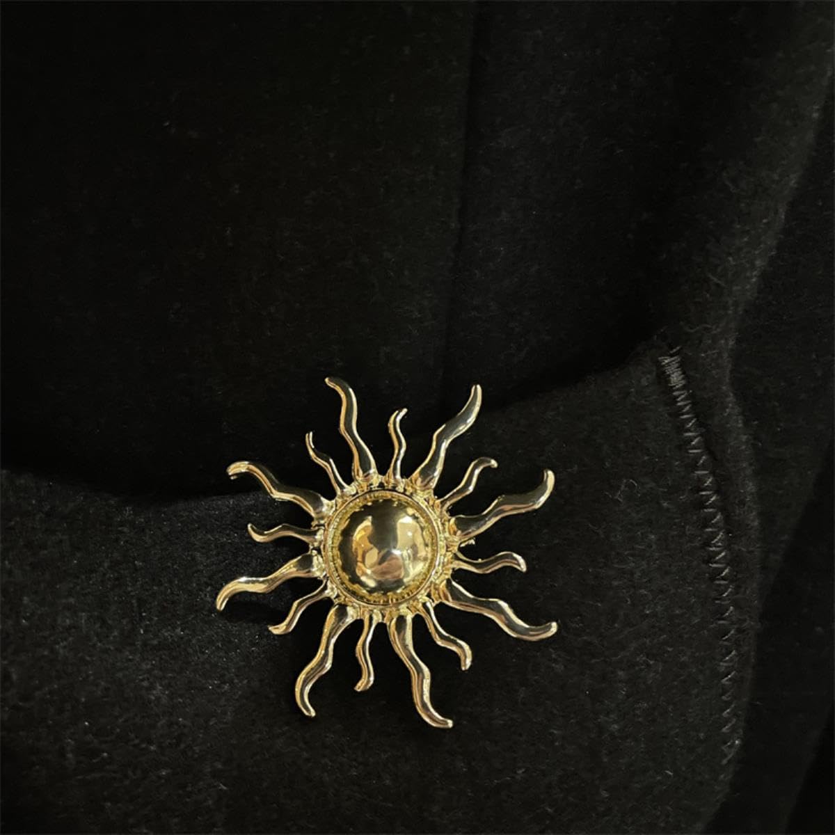 EUPSIIU 2 Pièces Broche Tournesol Strass - Broche Fleur Élégante Incrustée Diamants - Accessoire Fête Et Quotidien