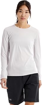 Arc'teryx Taema Crew Neck Long Sleeve Shirts for Women | Quick Dry Long Sleeve Workout Shirts - Hiking Running Fitness Tops