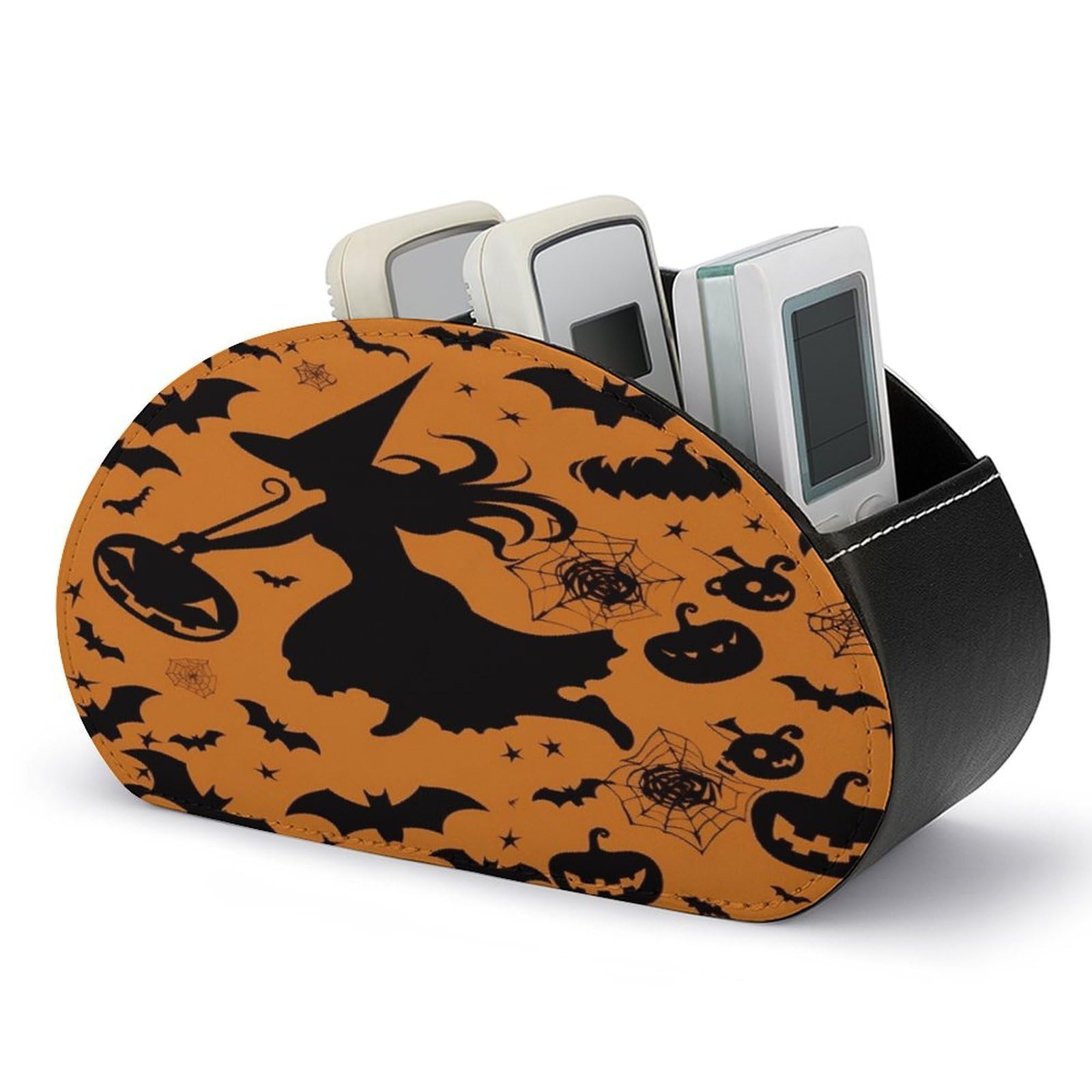 Btcowzrv Style Halloween Witch Flying Remote Control Holder With 5 Compartments
