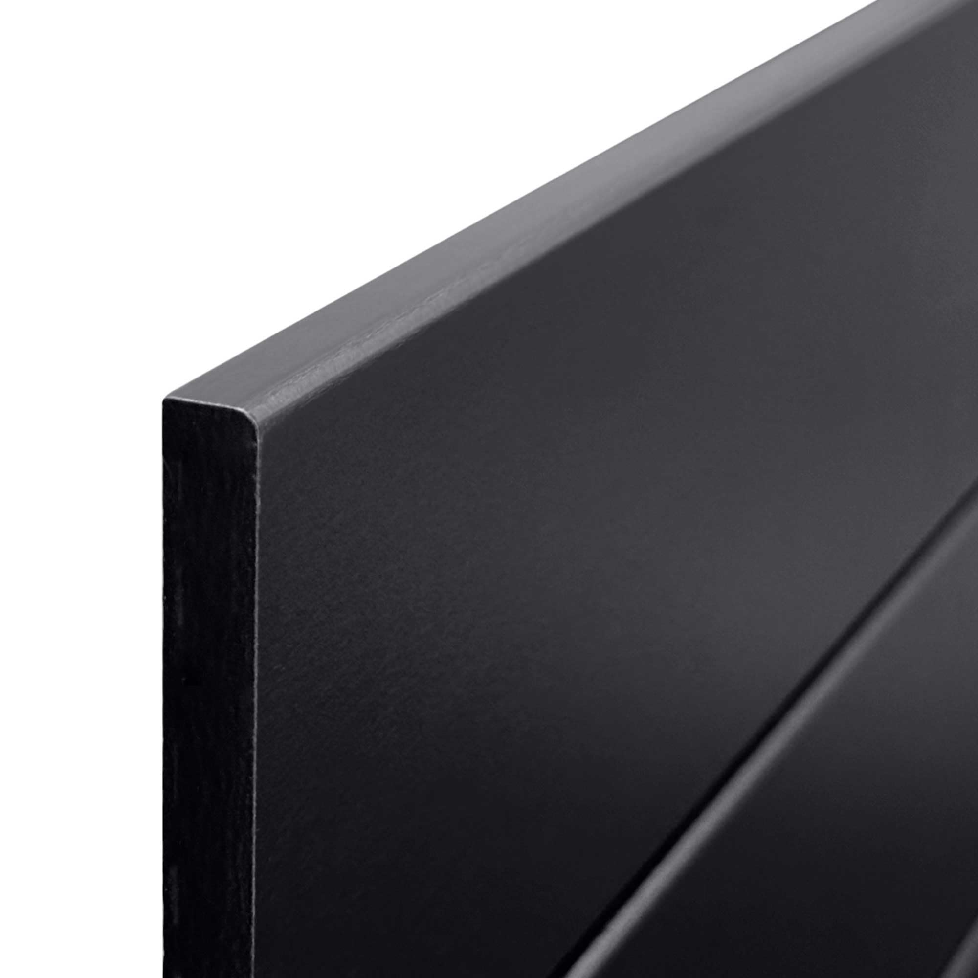 DHOME Kopfteil Aus Recyceltem MDF-Holz Im Paletten-Look – Schwarz, 210 Cm Doppelbett