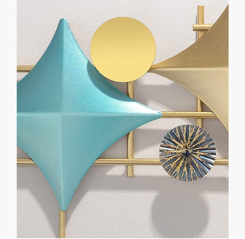 Wall Mounted Coat Rack Modern Creative Wall Hanging Coat Rack Bedroom Living Room Corridor Decoration Pendant Household Metal Floating Hanger with 5 Hooks Storage Benches ( Color : Brass ) (1 )