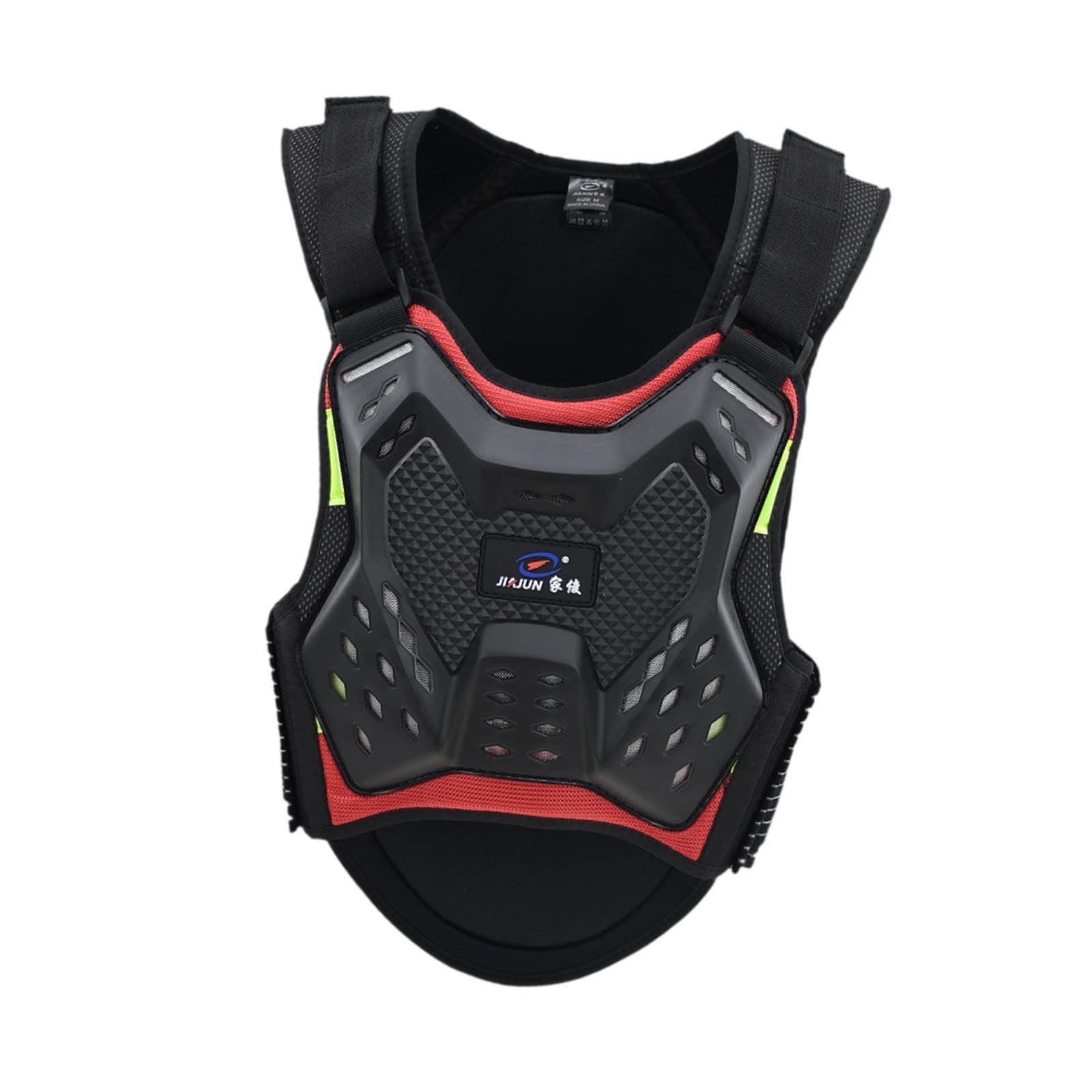 Milageto Pettorina Protettiva Motocross Gilet Armatura Uomo Donna Vestito Torace Schiena Protezione Leggera Fasce Regolabili Materiale Resistente Adatto a, M
