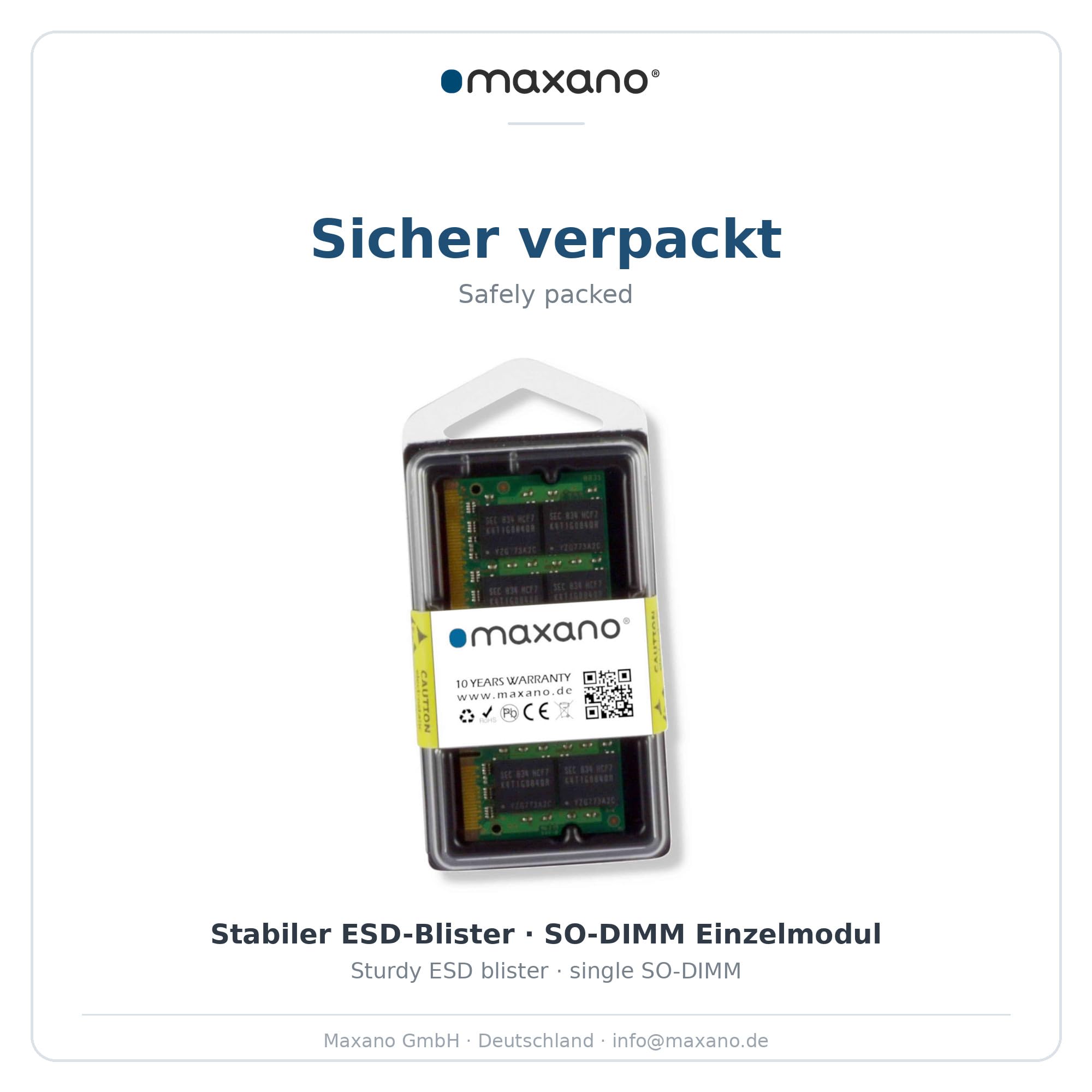 Maxano 32GB RAM kompatibel mit ASRock Industrial iBOX-1335U (DDR5 PC5-38400, SO-DIMM, Non-ECC)