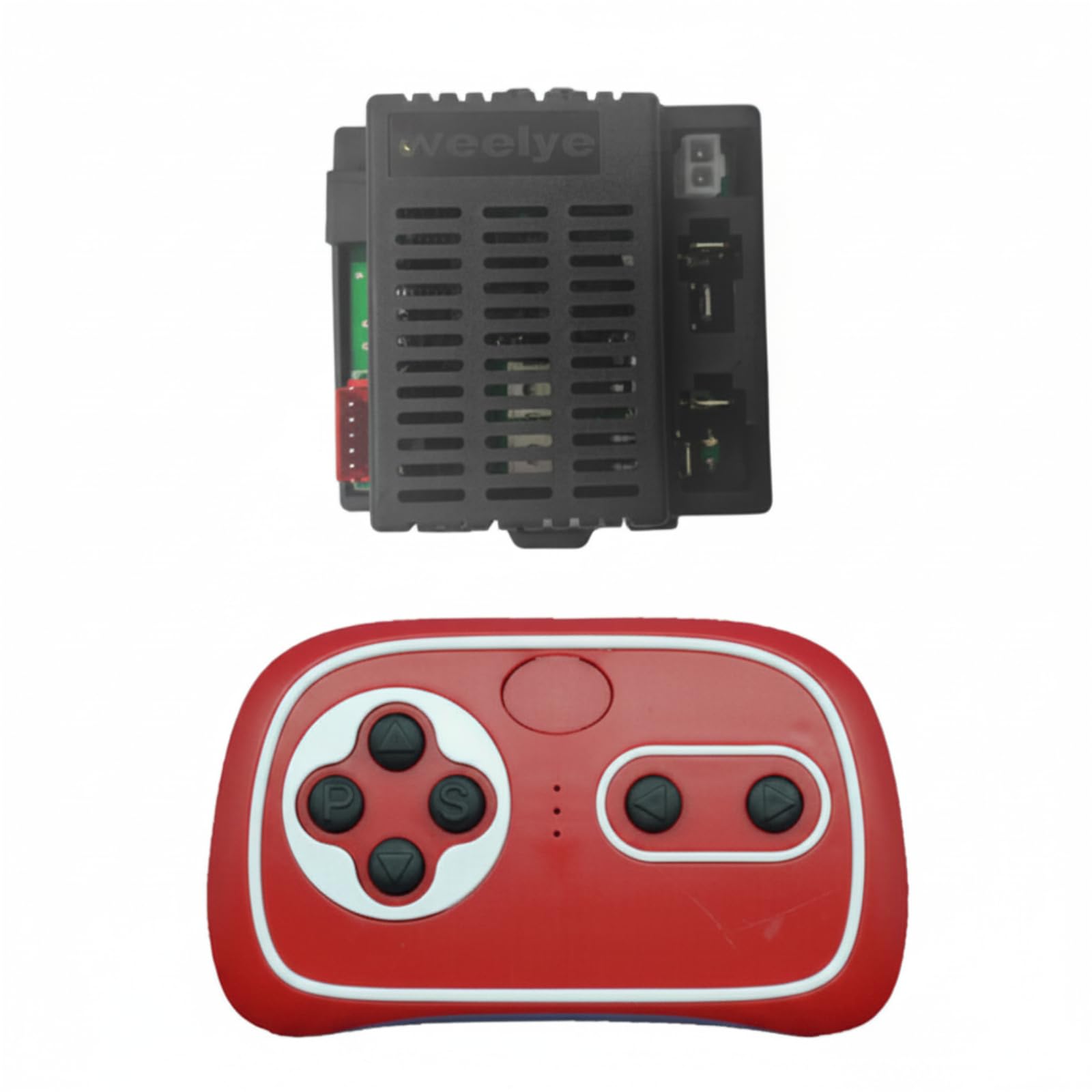 Marchfunny Children's Electric Car Remote Control & Receiver, for Weelye Receiver and Controller Set, 6V/12V/24V Replacement Controller(RX18 A 12V Full set red)