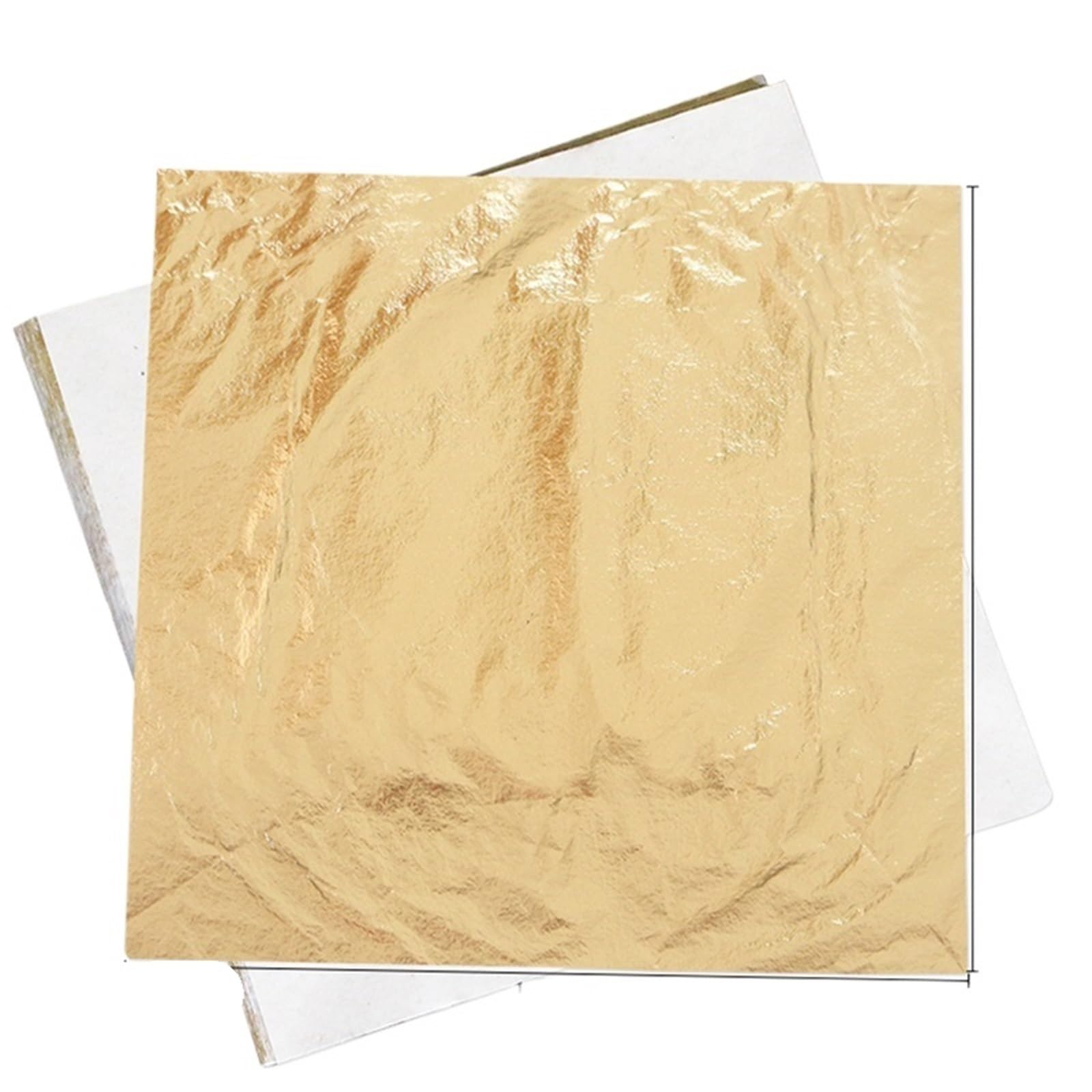 Pan De Oro Manualidades Papel de imitación de hoja de oro, dorado, hoja de cobre y aluminio for manualidades, decoración dorada del hogar, 1000 unidades(16cm gold leaf)