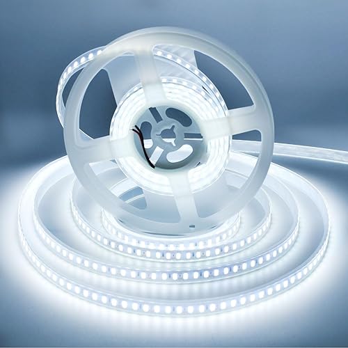 Miniatura 25 de Tira de luces LED, DC12V 5m/16.4ft regulable SMD 5730 (5630 actualizado) Super brillante 600LEDs 28000LM tira de luces LED no impermeable, 2 veces