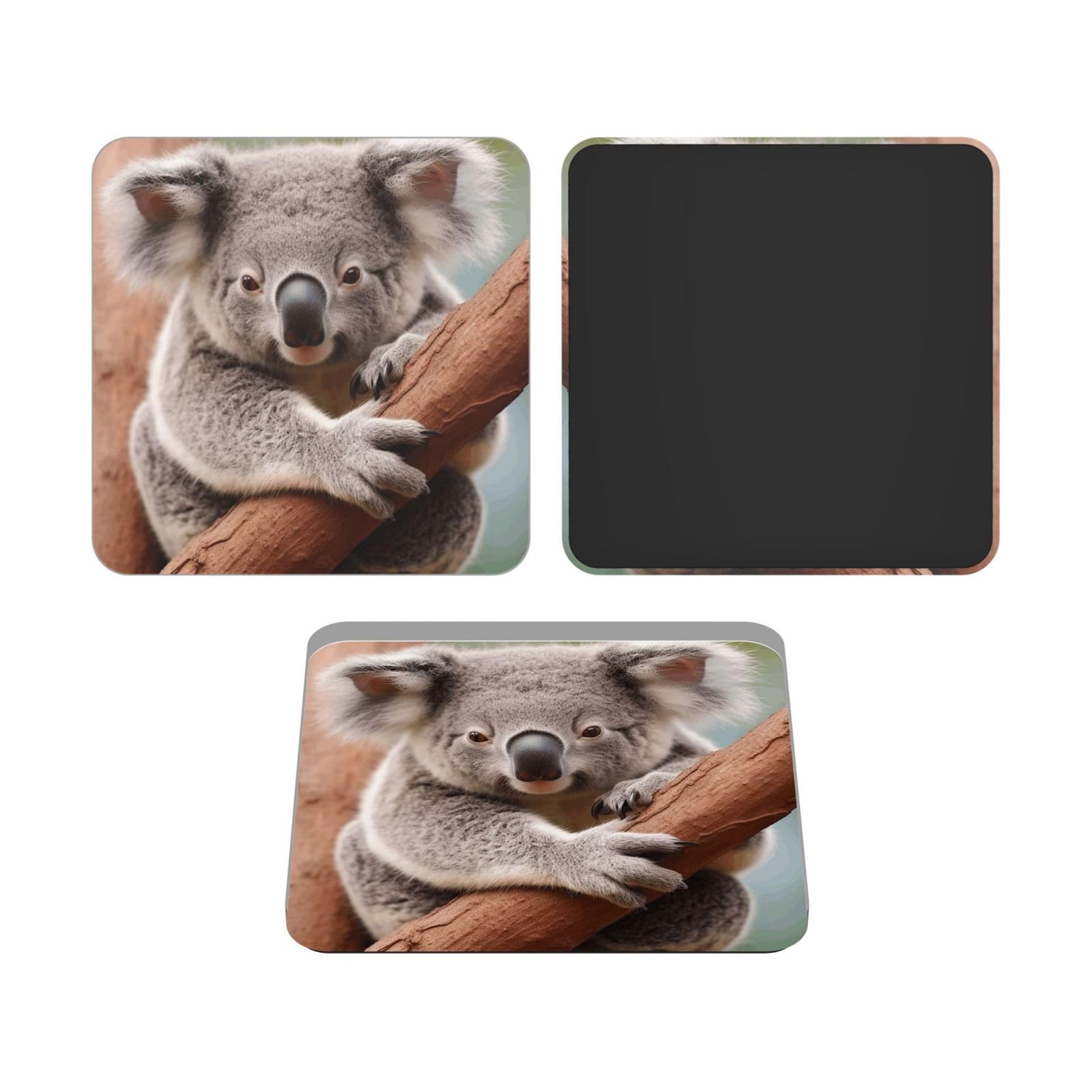 Mxzerfkgla Square Fridge Magnets Waterproof Heavy Duty Small Magnets For Fridge Cute Koala Refrigerator Magnets Mini Acrylic Cute Decorative Magnets For Crafts Home Kitchen Office Whiteboard Decor