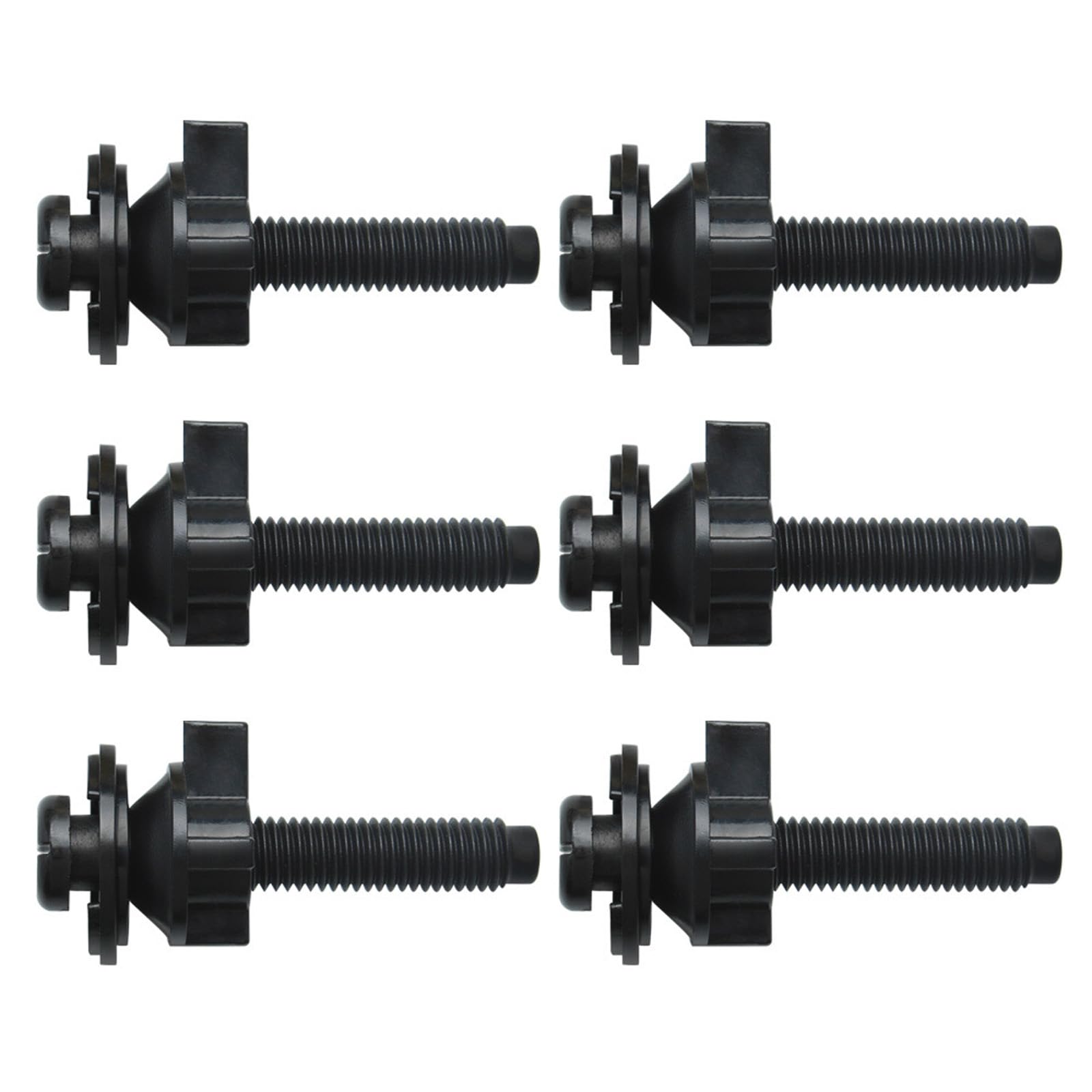 Mekalero 6Pcs Strength Toilet Seat Mounting Screws Lid Fixing Screw For Fit Easy Installation Seat Accessory