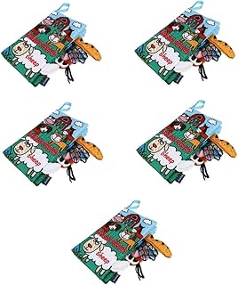 Toyvian 5 Peças Livro De Pano De Cauda Livros Educativos Infantis Livros De Pano Para Bebês Livros De Aprendizagem Para Bebês Brinquedos Para Bebês Livros De Crianças Livros De Pano De