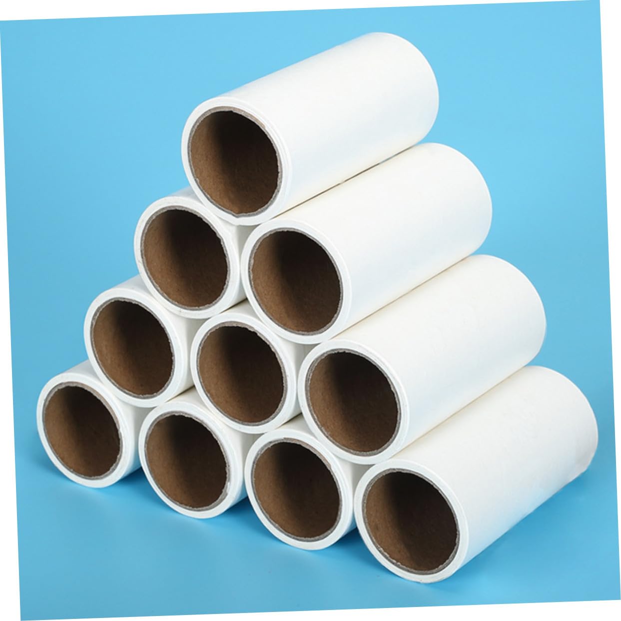 Homoyoyo 10 Stück Klebepapier Reinigungstape für Fusselroller Oblique Abreißbar Gleichmäßig Klebend Breit für Tierhaare Kleidung Sofa und Bett Langlebig und Vielseitig Einsetzbar