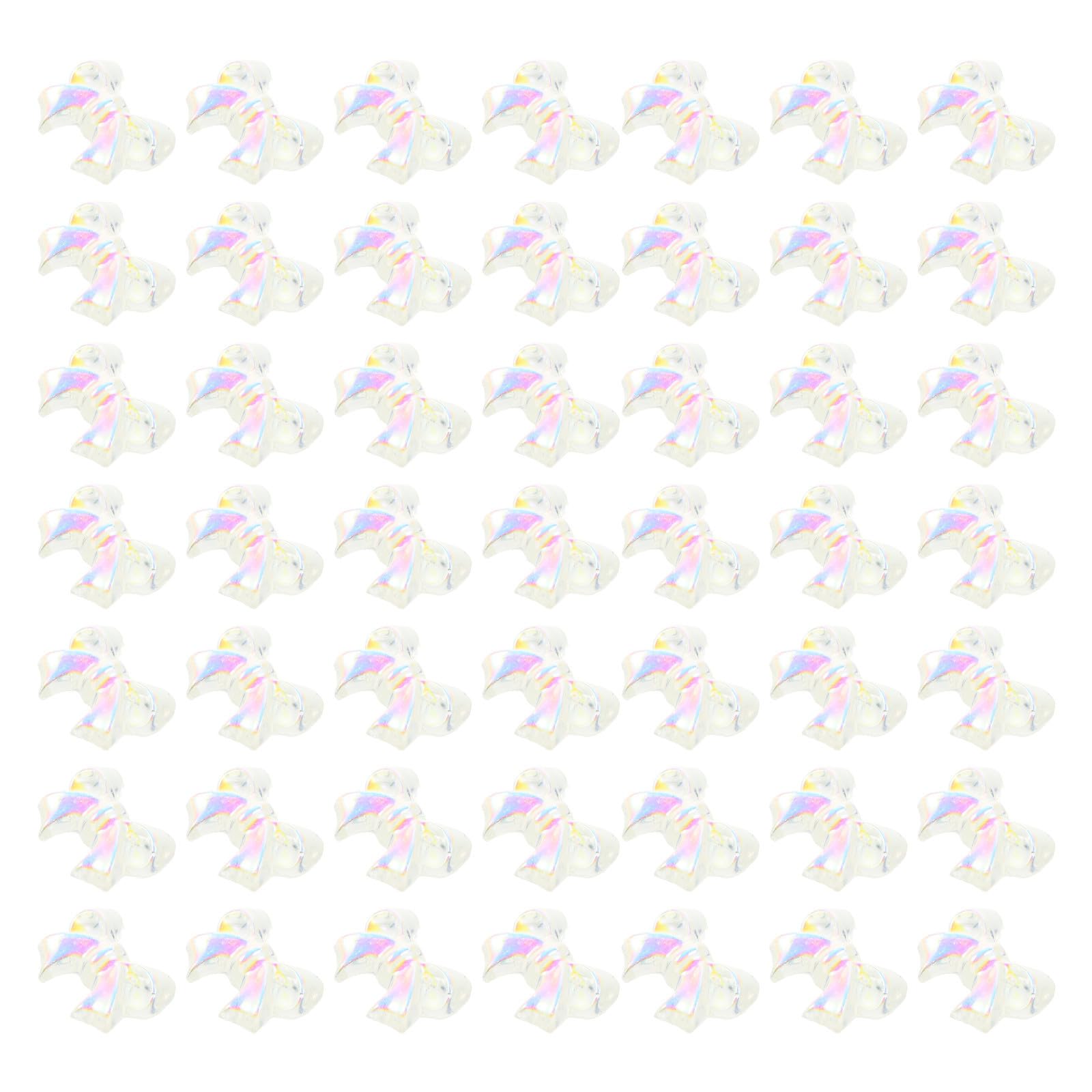 Tofficu 800 Piezas Dijes de Uñas Lazo de Resina 3d Fáciles de Aplicar para Decoración DIY en Estilo Diario Casa, Accesorios Adorables para Uñas de Chicas y Adolescentes