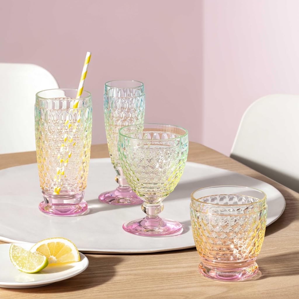 Villeroy & Boch - Boston Pearl szklanka do long drinków kolorowa, mieniący się, można myć w zmywarce, szklanka do koktajli i long drinków, kolorowe szkło, nadzwyczajne szkło, szkło kryształowe