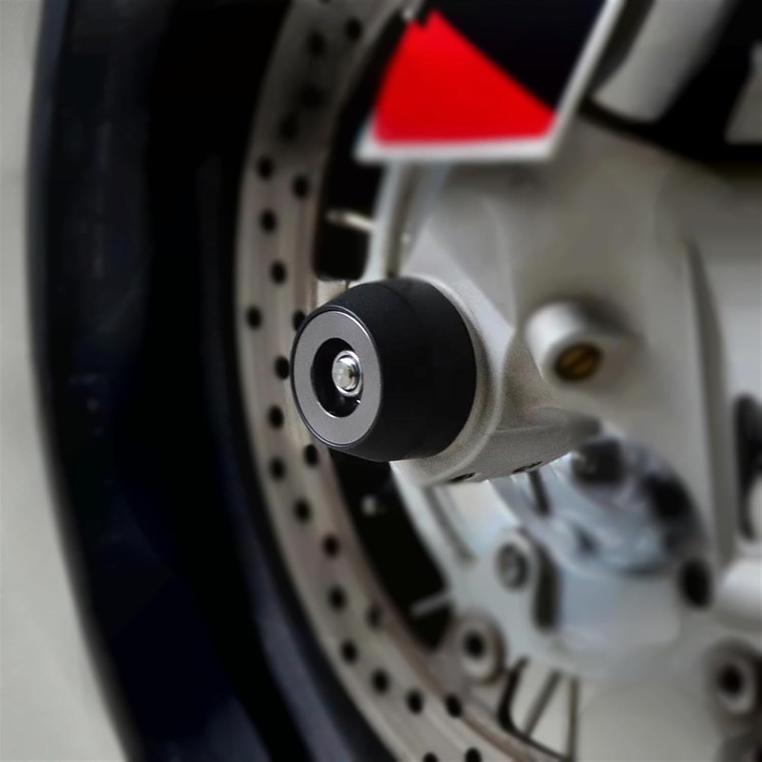 Motorcycle Wheel Protector Motorcycle Accessories Front Rear Wheel Axle Fork Crash Slider for BMW R NineT 2013 2014 2015 2016(Gray)