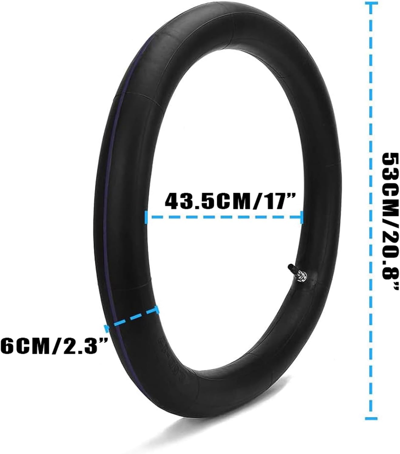 New Olym 2.50/2.75-17” 2.25/2.5-17" Motorcycle Front Inner Tubes with Straight Valve Stem Compatible Coolster TaoTao 110cc 125cc 140cc Dirt Bikes Moped Scooters 2PCS