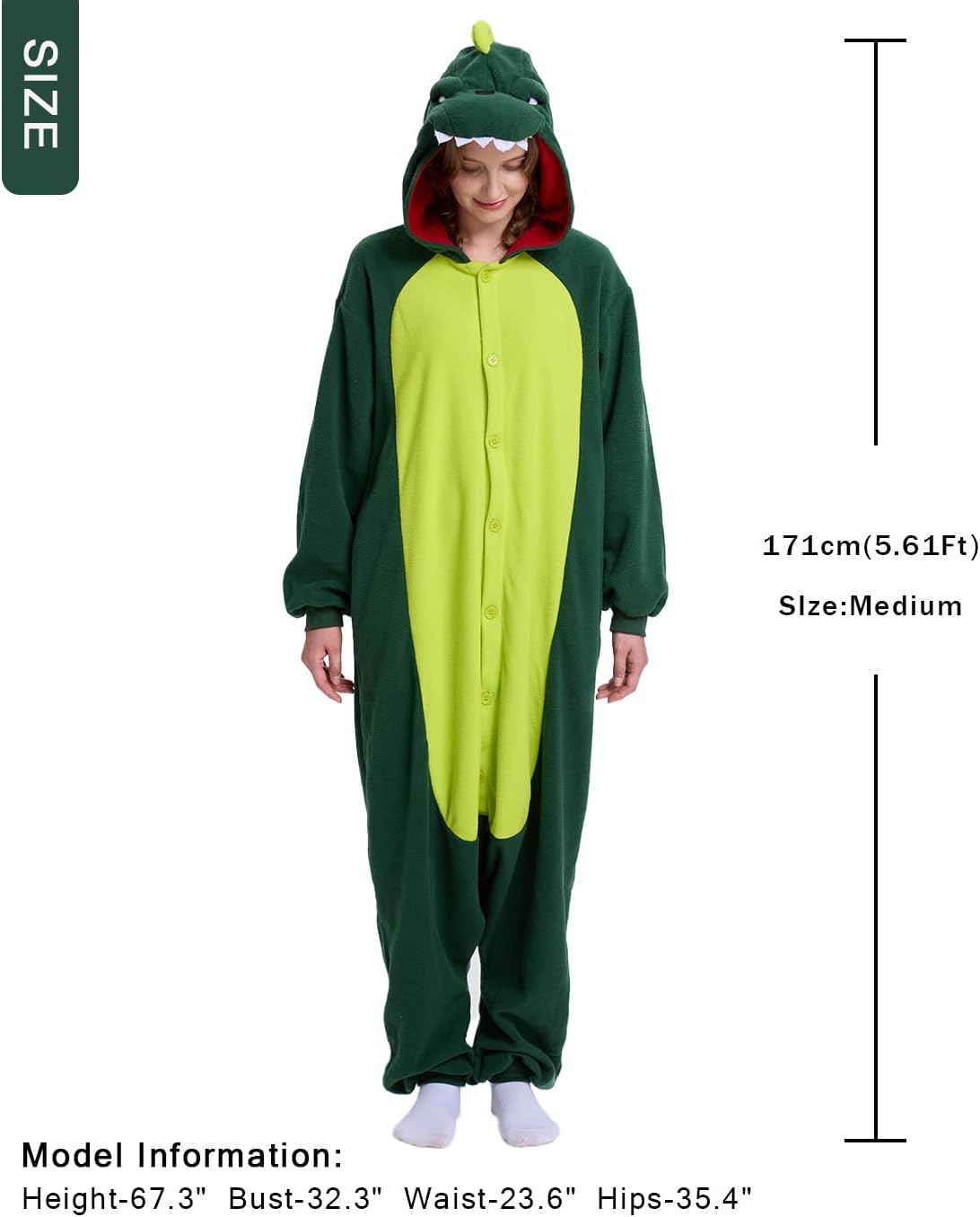 Adult Animal Onesie - Onesies Pajamas for Women & Men Couples, Soft Fleece Halloween Cosplay Costumes Sleepwear - Image 7