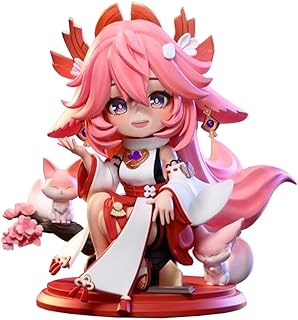 Hutao Ganyu Kamisato Ayaka Yae Miko Raiden Shogun Figurine en PVC mignon modèle d'anime pour la maison, la voiture, le bureau, décoration de Noël, cadeau d'anniversaire pour les fans