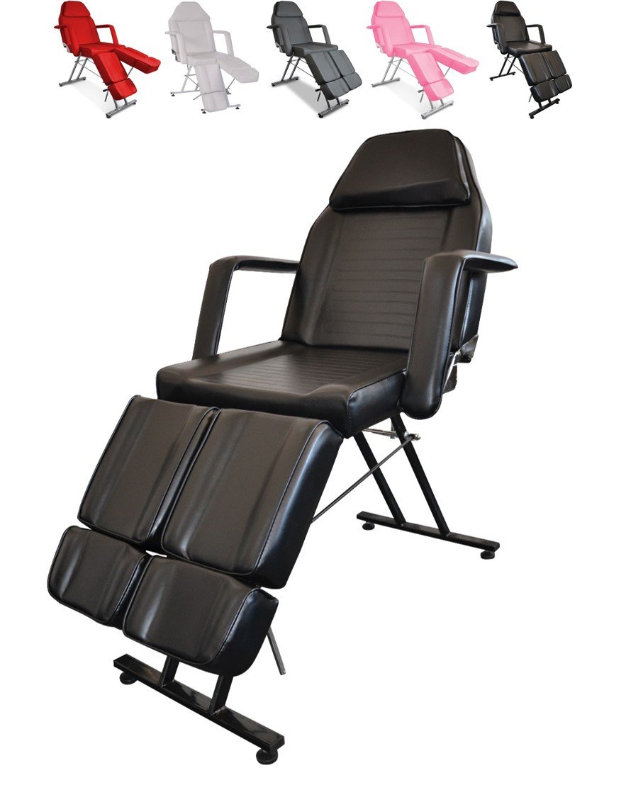 GIOVE Poltrona Lettino Professionale per Centri Estetici, Massaggi e Studio Tattoo - Regolabile e Confortevole per Trattamenti di Bellezza e Benessere