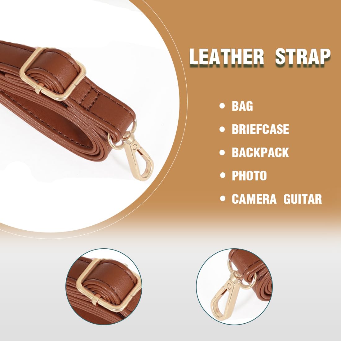 Gatuida Tracolla Regolabile Per Cartella Cinghia Sostitutiva Adatta Per Laptop e Zaino Tracolla Flessibile e Leggera Design Spallina Per Comfort