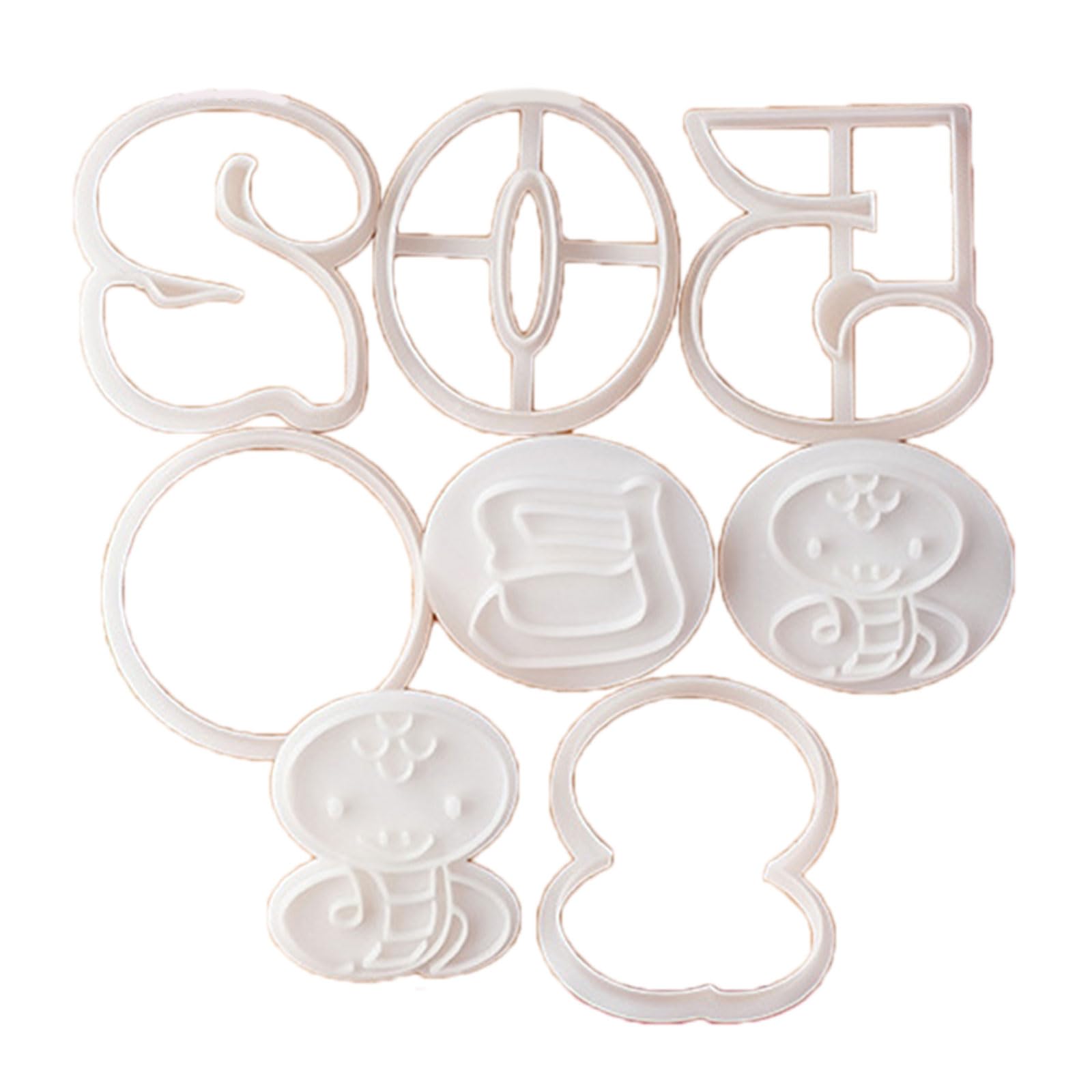 Ljmyy 2025 Snake Year Pressable Biscuits Mold Cookie Stamps Pastries Baking Tool Biscuits Cutter Bakeware Enduring Cookie Stamps Press for Baking