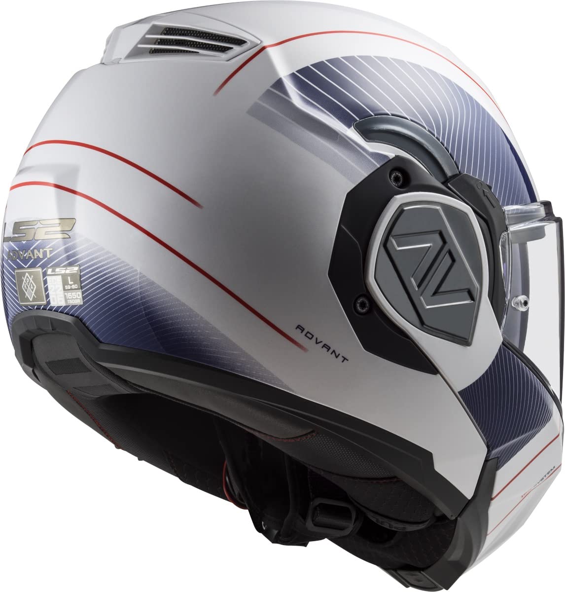 LS2, Casco Moto Modular ADVANT Cooper White Blue,
