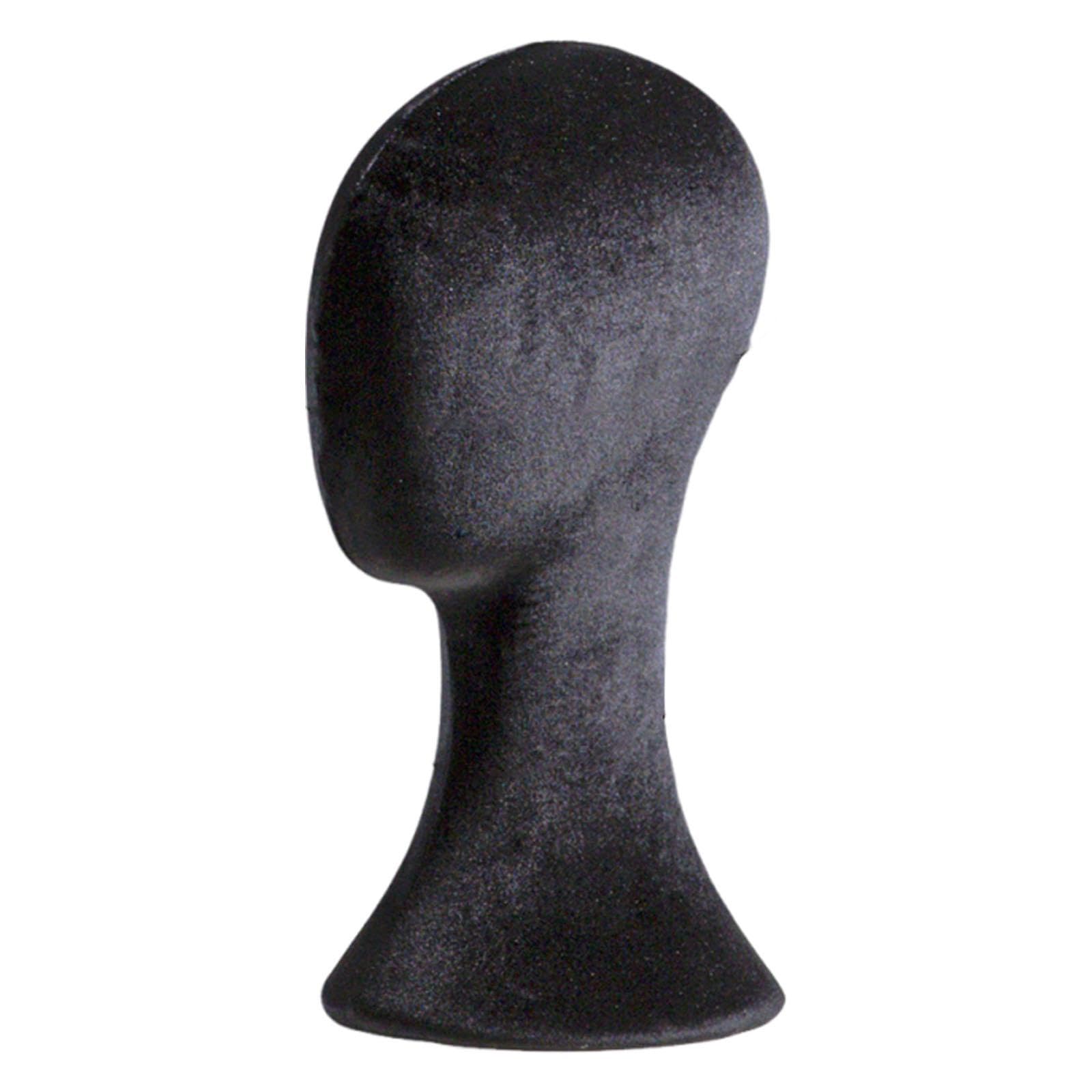 Manichino Testa per Supporto Parrucca Rack Cappello Porta Espositore Accessori Bellezza con Superficie Morbida E Base Solida Adatto per Centri, Style a