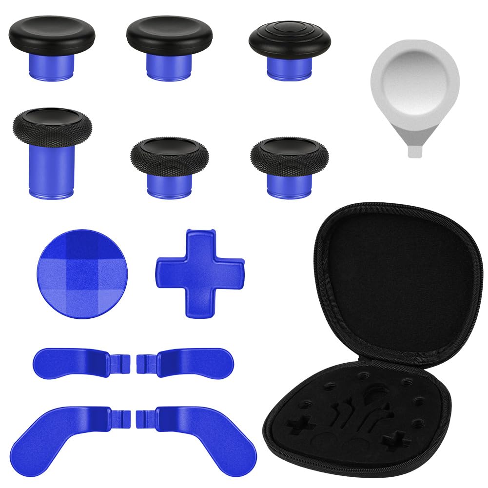AXFEE 13 en 1 Metal Thumbsticks, Joysticks avec D-Pad Bouton Palettes magnétiques Métal, pour Xbox One Elite/Elite Series 2 Core Manette, Bouton de Remplacement pour Xbox One Elite Series 2