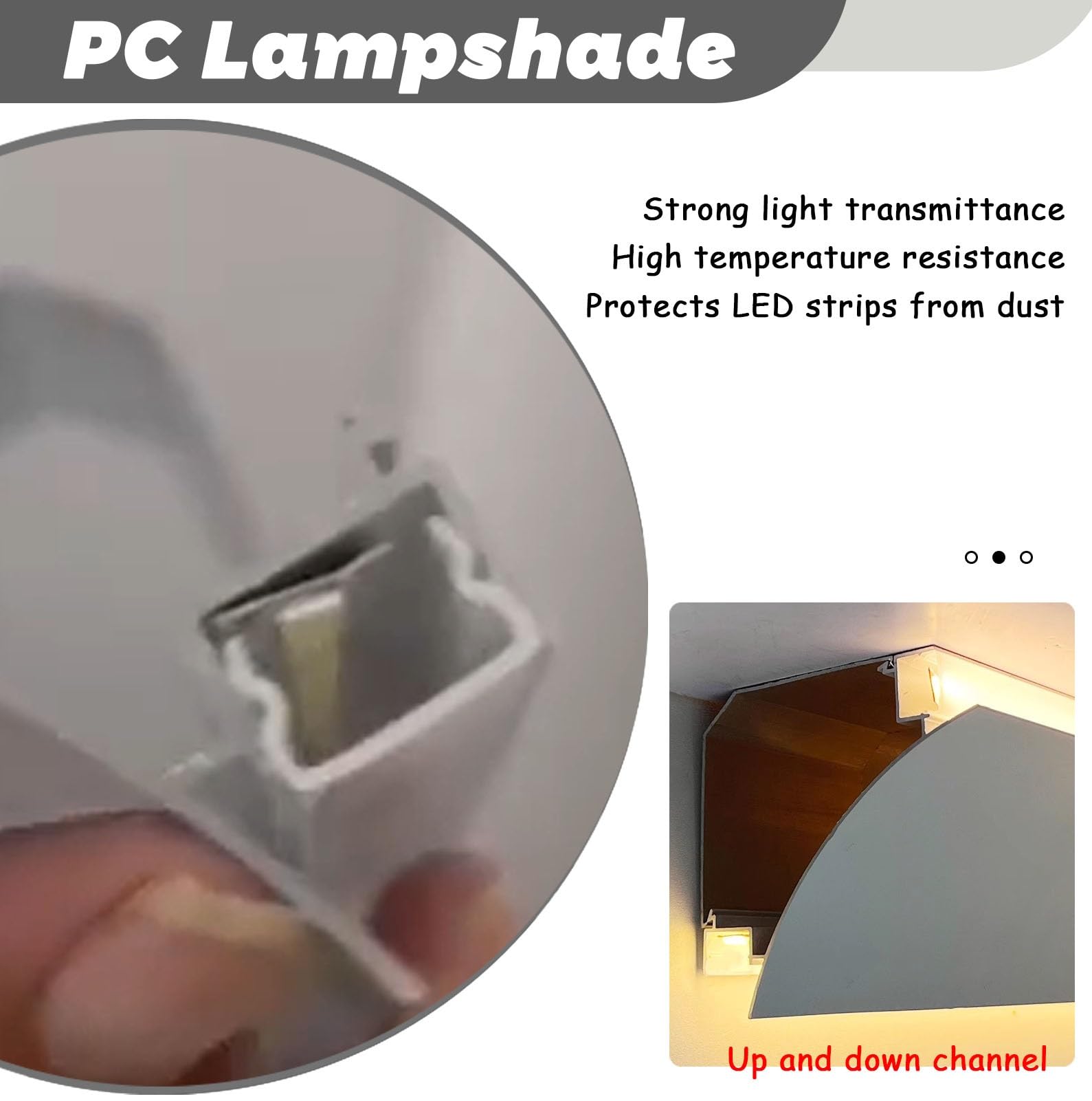 Profilo Angolare Led Diffusore a Canale In Alluminio a Led, Illuminazione Indiretta Cucina/corridoio Modanatura a Corona, Illuminazione a Battiscopa a Doppio Lato Striscia a Led, Decorazione per Inter