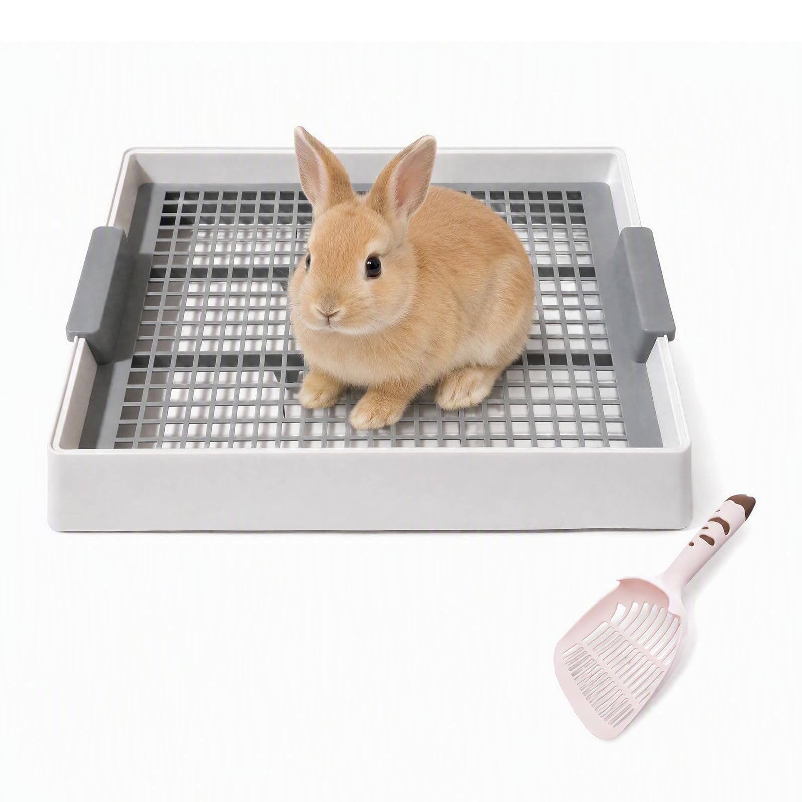 Rabbit Litter Tray with Grid, 40x31x6cm Guinea Pig Litter Tray