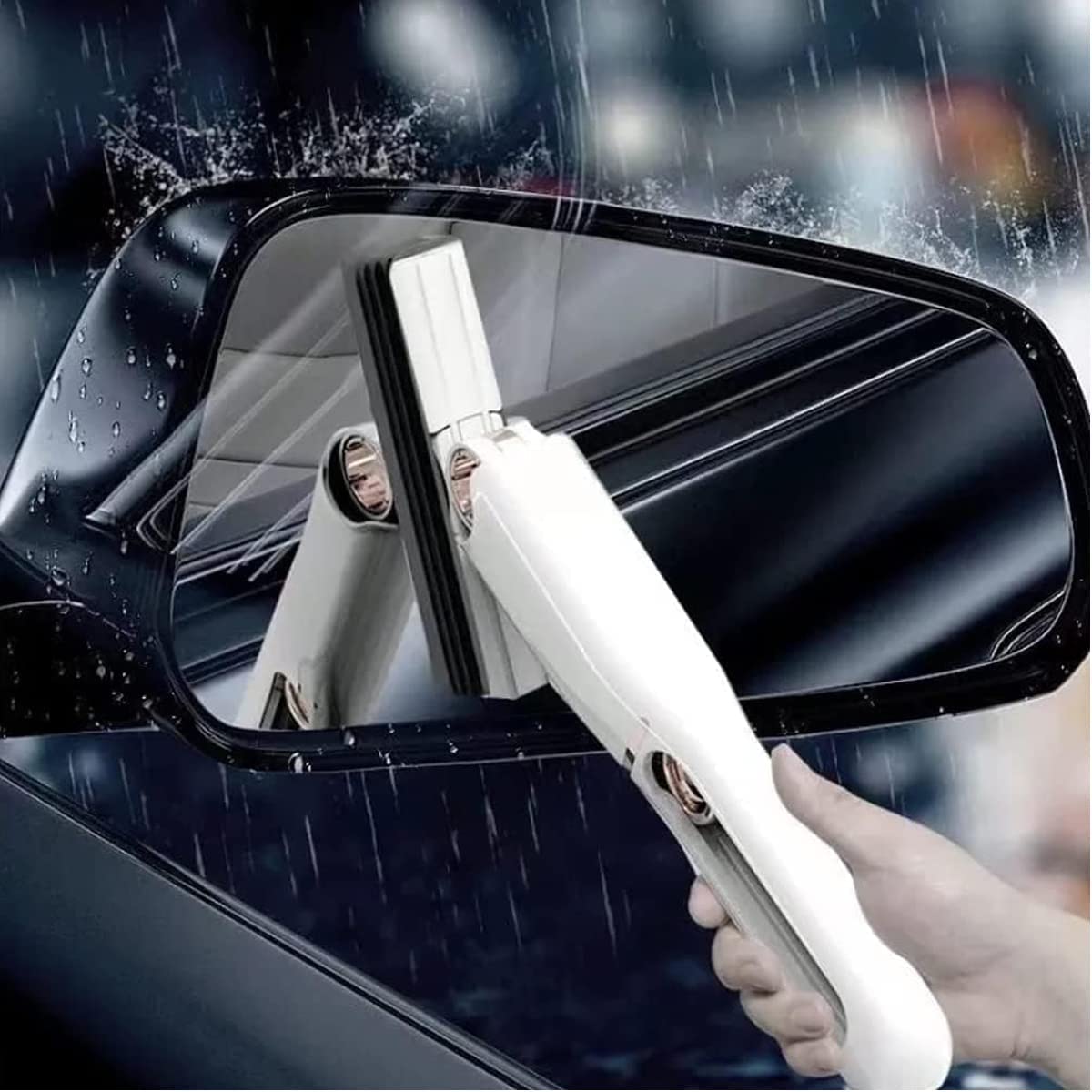 Mocio corto portatile auto-spremuto, mini mocio pigro senza lavaggio a mano, forte assorbente, uso bagnato e asciutto, sistema di pulizia del pavimento per bagno, cucina, stoviglie da tavolo in vetro