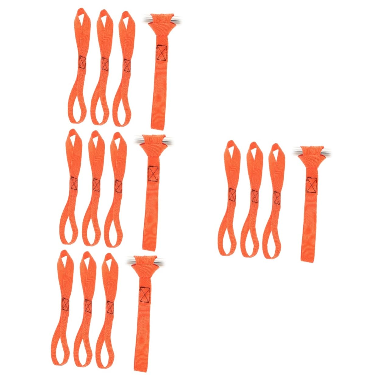 OUNONA 16pcs Heavy Duty Tie down Straps for Motorcycles Scooters and Bikes Binding Strap Tie down Loop for Motocross and Lawn Equipment