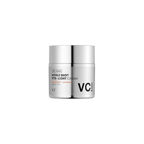 VT COSMETICS Vita-Light Cream Crema de vitamina C con vitamina B y E, crema facial para piel brillante y radiante, piel seca, normal o sensible,