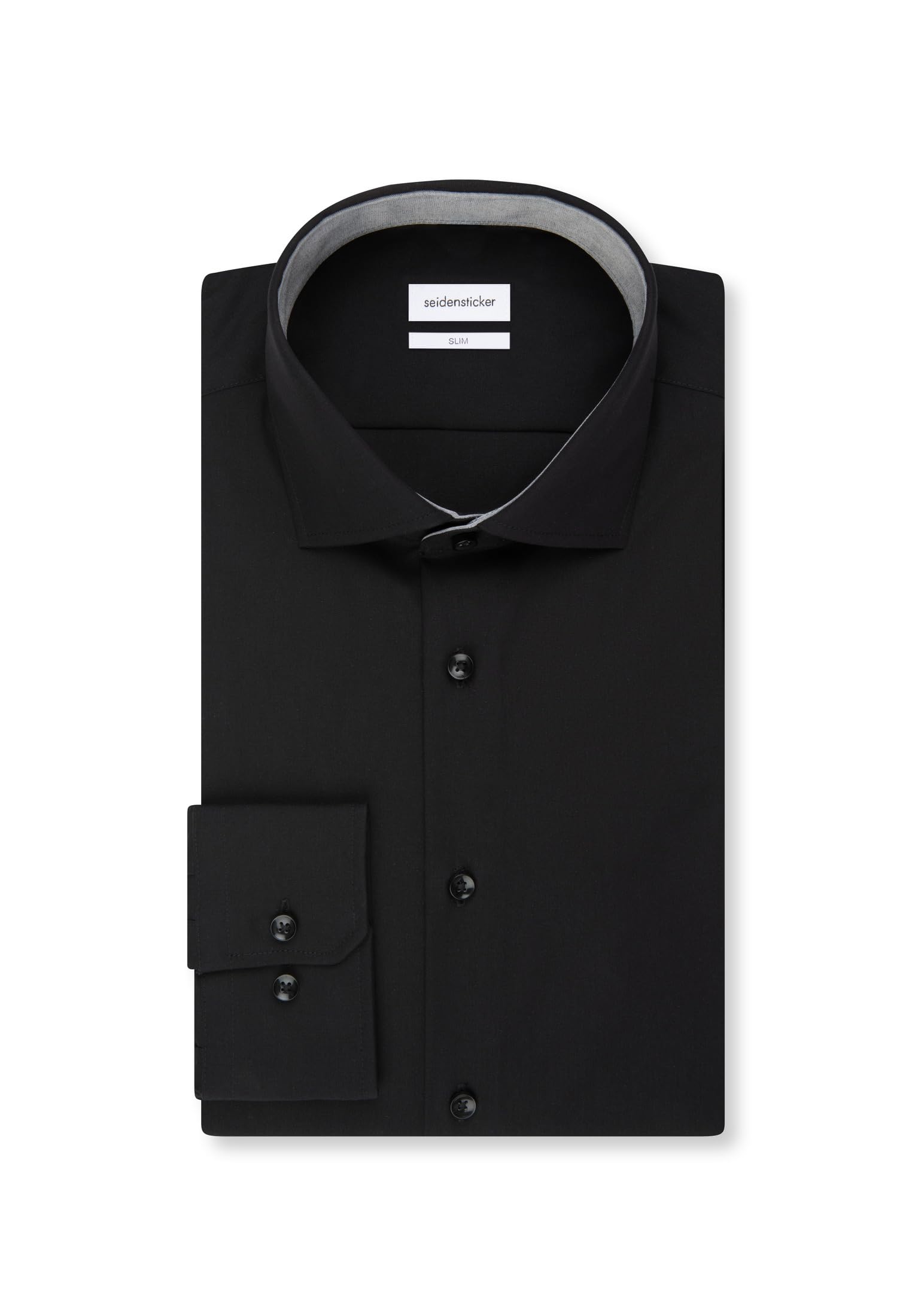 Seidensticker Herren Slim Fit Langarm Kragen Hemd