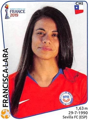 2019 Panini FIFA Women's World Cup France Album Stickers (Individual Sticker Only) Soccer #452 Francisca Lara Chile 2 Inch by 2 12 Inch Collectible