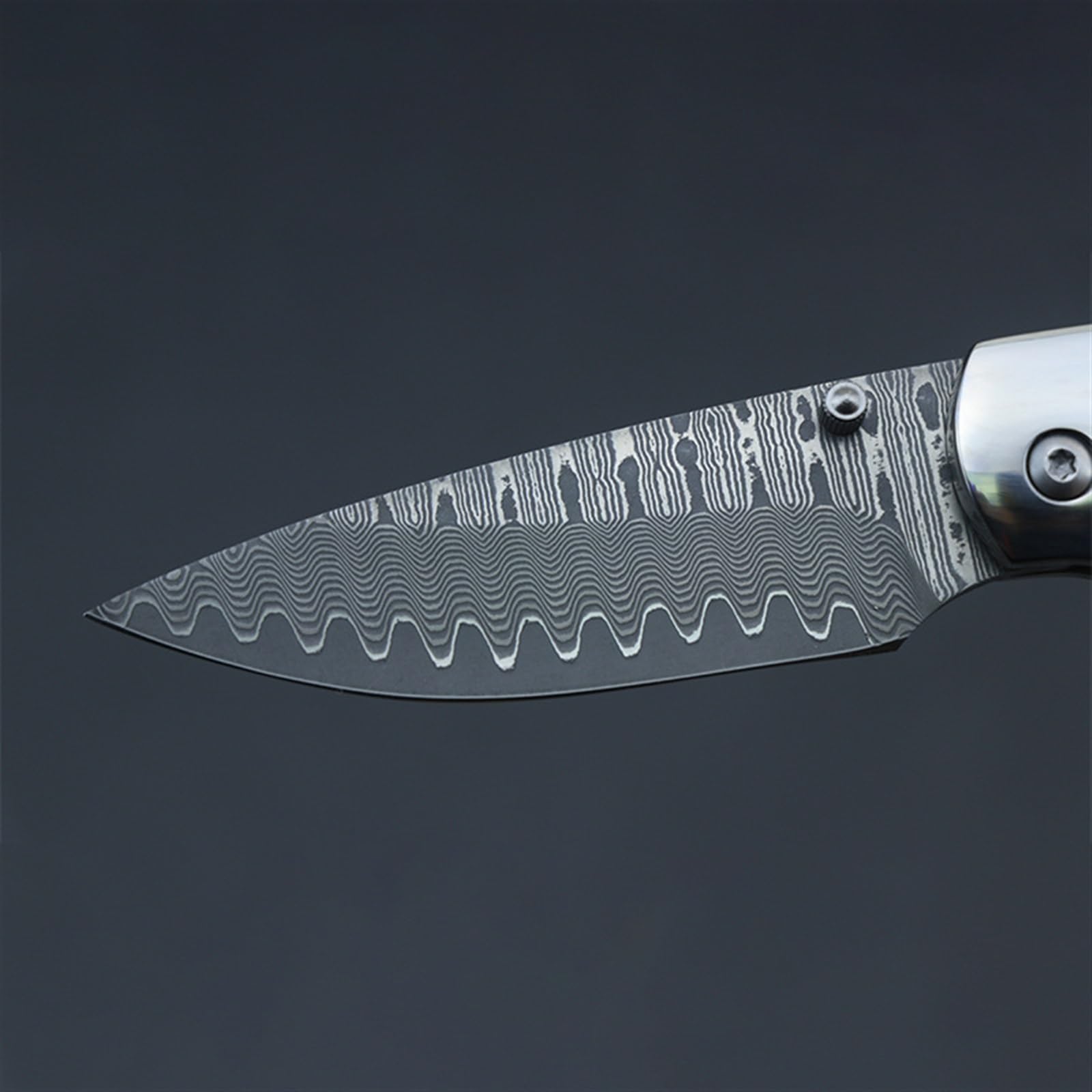 Klappmesser einhandmesser Klappmesser für den Außenbereich Damaskus Stahlmesser Scharfes Holzgriff Messer Tragbares Faltmesser mit hoher Härte Geschenkmesser für Outdoor & Survival