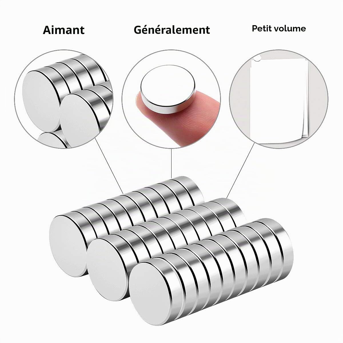 30 pièce Aimant de néodyme 15 mm de diamètre x 4 mm d'épaisseur,Wukong Aimants en disques Rare Earth en magnétron pour l'Arts l'artisanat Loisirs et Organisation de Bureau